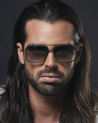 DITA - MACH SIX - أسود متدرج - ذهبي - معدن - أسيتات - مربع - نظارات شمسية فاخرة - نظارات طبية