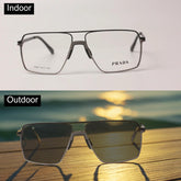 برادا - M10 - ترانزيشن - جسر مزدوج - معدن - مستطيل - بصريات - نظارات