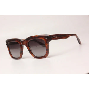 Calvin Klein - Polarized - Marble Brown - Acetate - Square - Premium Sunglasses - Eyewear