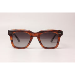 Calvin Klein - Polarized - Marble Brown - Acetate - Square - Premium Sunglasses - Eyewear