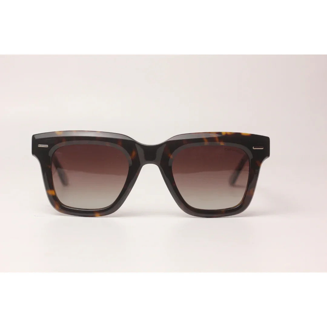 Calvin Klein - Polarized - Tortoise Brown - Acetate - Square - Premium Sunglasses - Eyewear