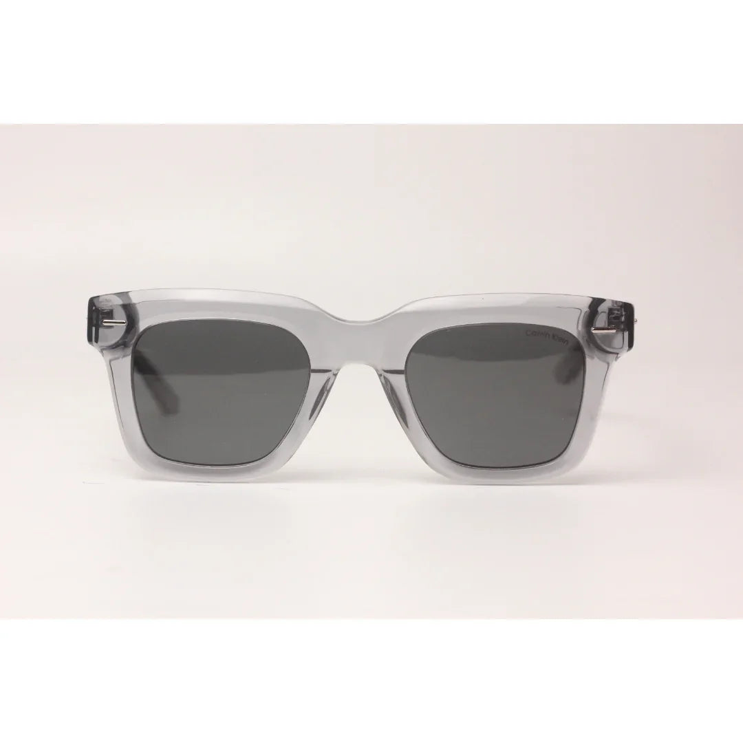 Calvin Klein - Polarized -Transparent Gray - Acetate - Square - Premium Sunglasses - Eyewear