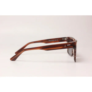 Calvin Klein - Polarized - Marble Brown - Acetate - Rectangle - Premium Sunglasses - Eyewear
