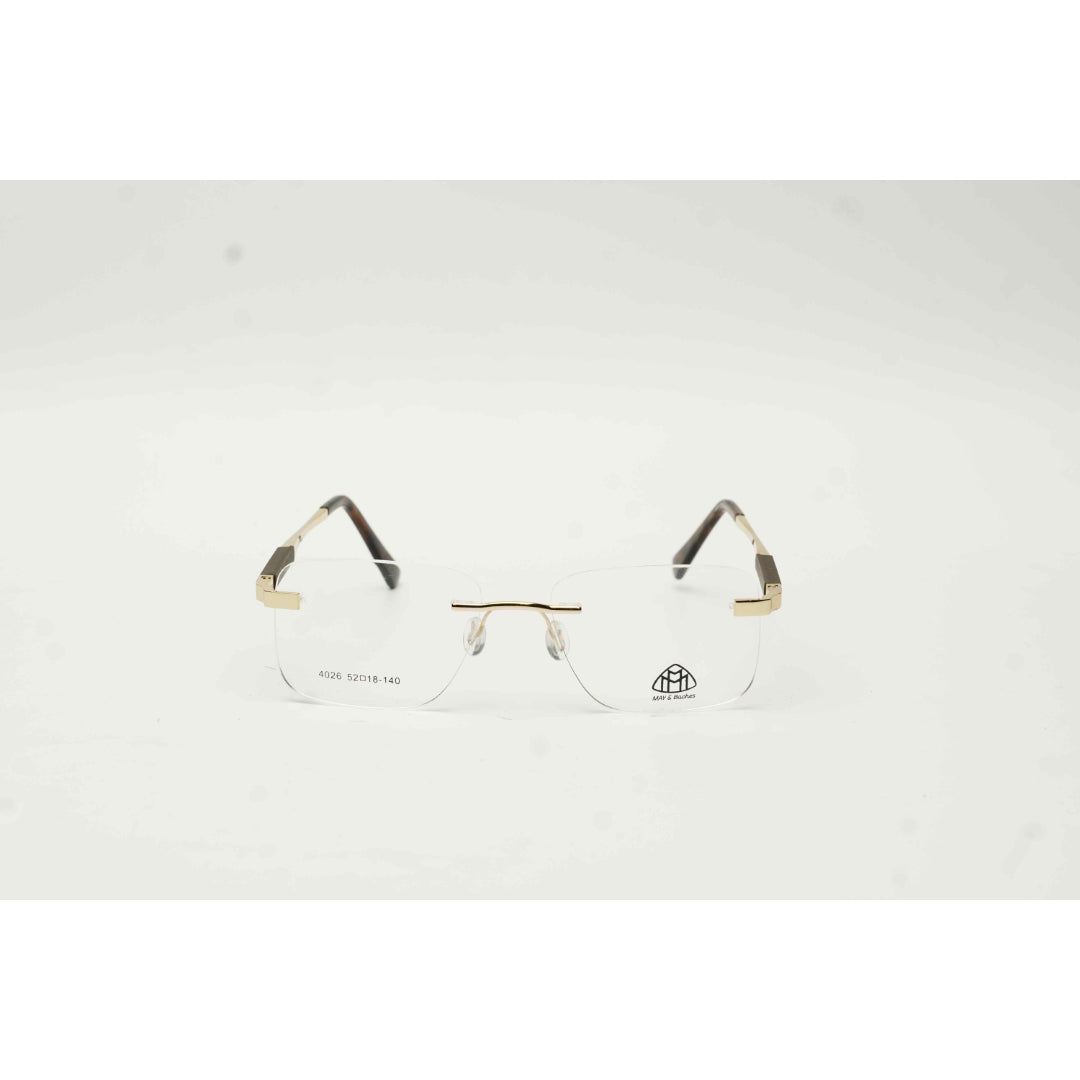 Maybach - 4026 - Rimless - Metal - Rectangle - Optics - Eyewear