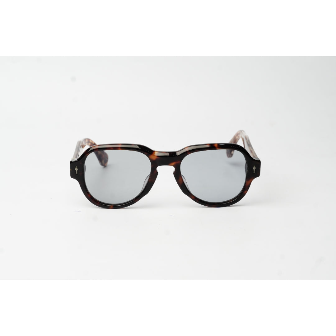 Jacques Marie Mage - RED CLOUD - Marble Havana Tortoise Brown - Tinted - Acetate - Aviator Round - Premium Sunglasses - Eyewear