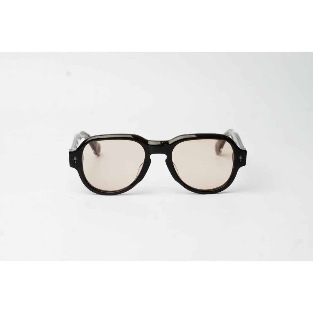 Jacques Marie Mage - RED CLOUD - Transparent Ivory - Red Tinted - Acetate - Aviator Round - Premium Sunglasses - Eyewear