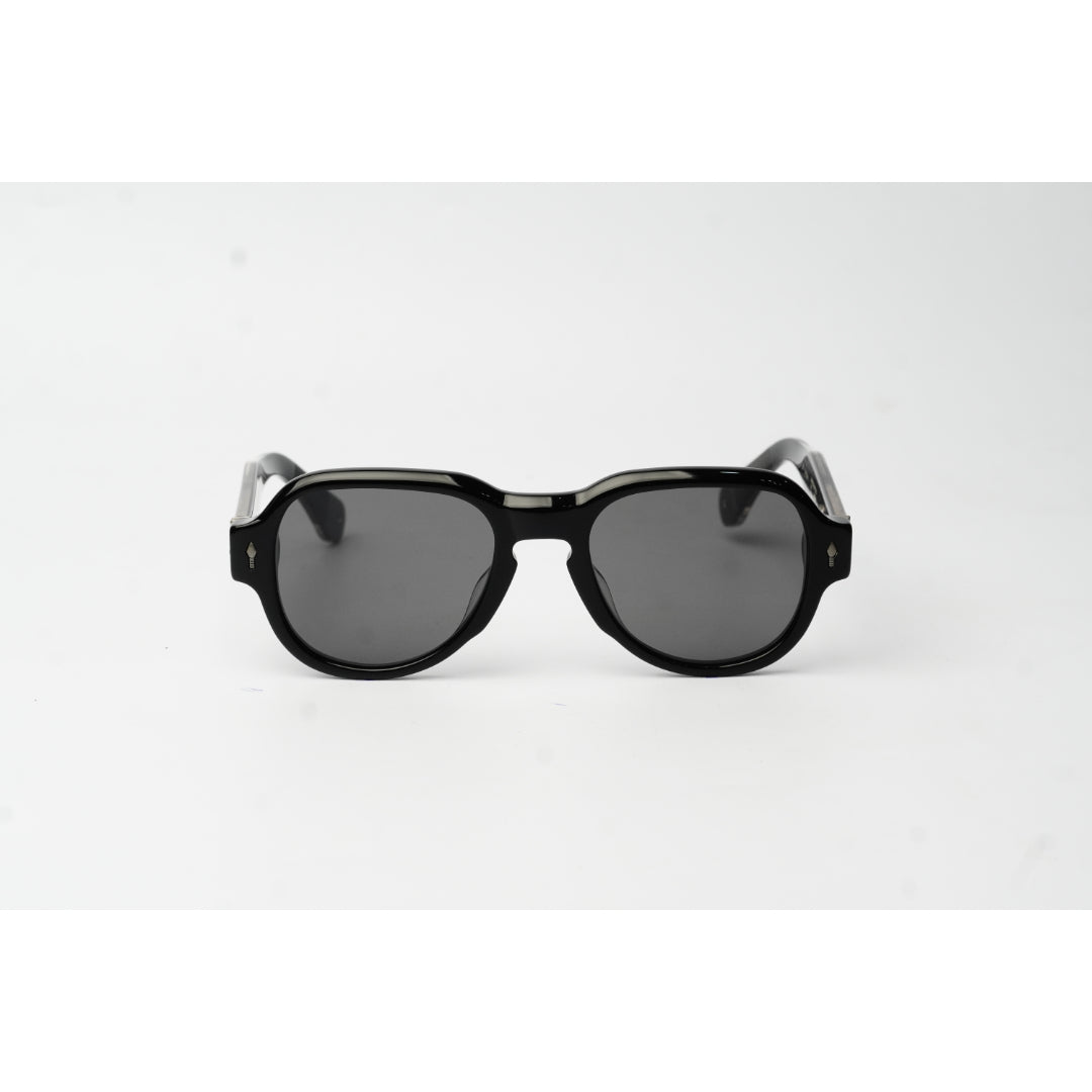 Jacques Marie Mage - RED CLOUD - Black Golden - Acetate - Aviator Round - Premium Sunglasses - Eyewear