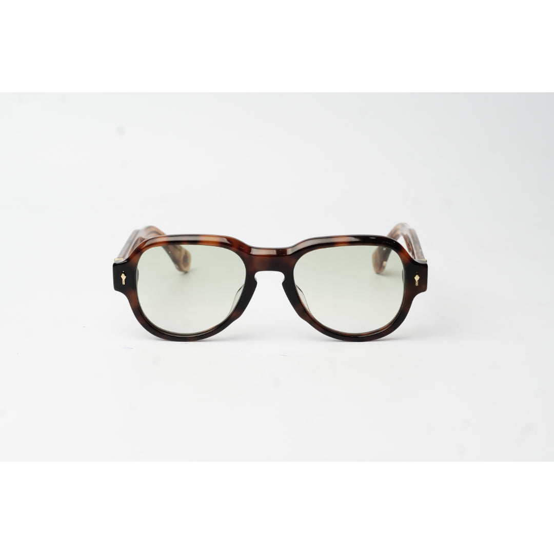Jacques Marie Mage - RED CLOUD - Reddish Havana Tortoise Brown - Tinted - Acetate - Aviator Round - Premium Sunglasses - Eyewear