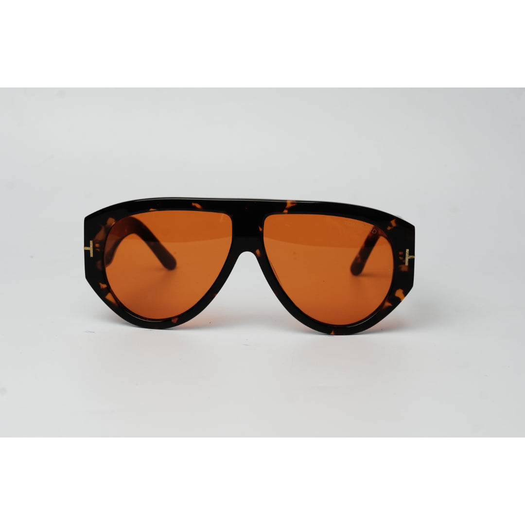 توم فورد - كيندل - FT 1076 52E - أسود - أسيتات - نظارات شمسية فاخرة - نظارات طبية