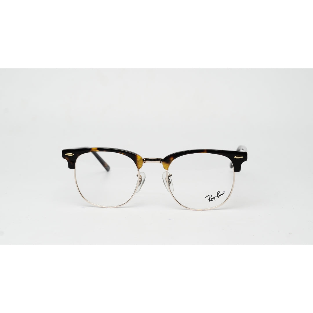 راي بان - RB 5154 - اسود - فضي - كلوب ماستر - معدن - اسيتات - دائري - نظارات طبية فاخرة