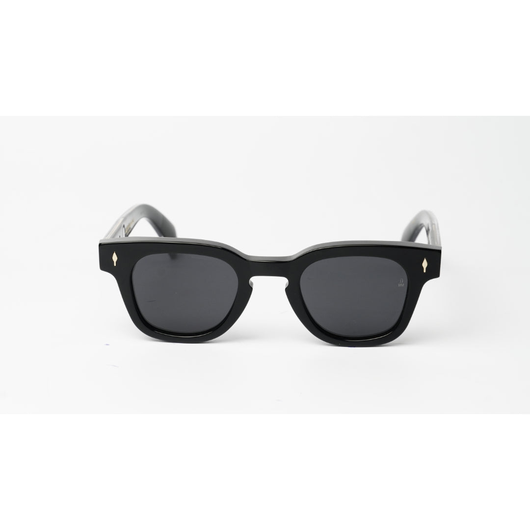 Jacques Marie Mage - JULIEN - Black Golden - Acetate - Round - Premium Sunglasses
