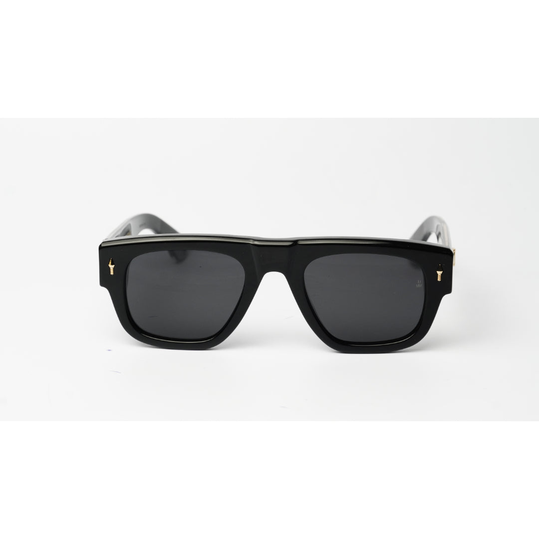Jacques Marie Mage - Thundercloud - Black Golden - Acetate - Rectangle - Premium Sunglasses