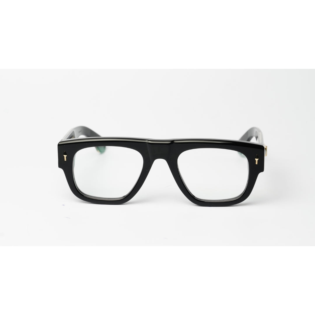 Jacques Marie Mage - Thundercloud - Black Golden - Acetate - Rectangle - Premium Optics