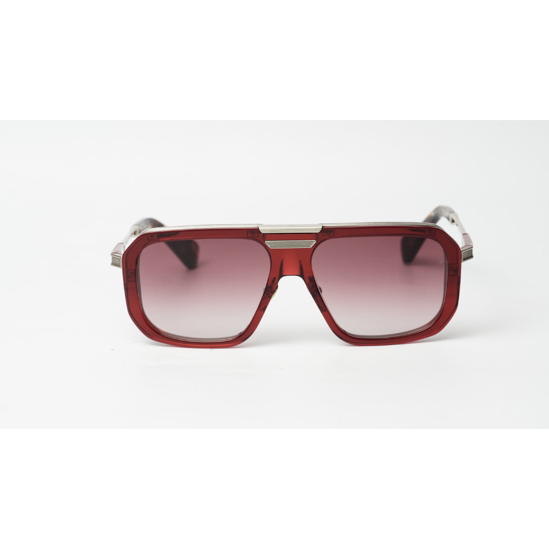 Jacques Marie Mage - DONOHU - Ruby Red - Tortoise - Silver - Red Gradient - Acetate - Rectangle - Premium Sunglasses