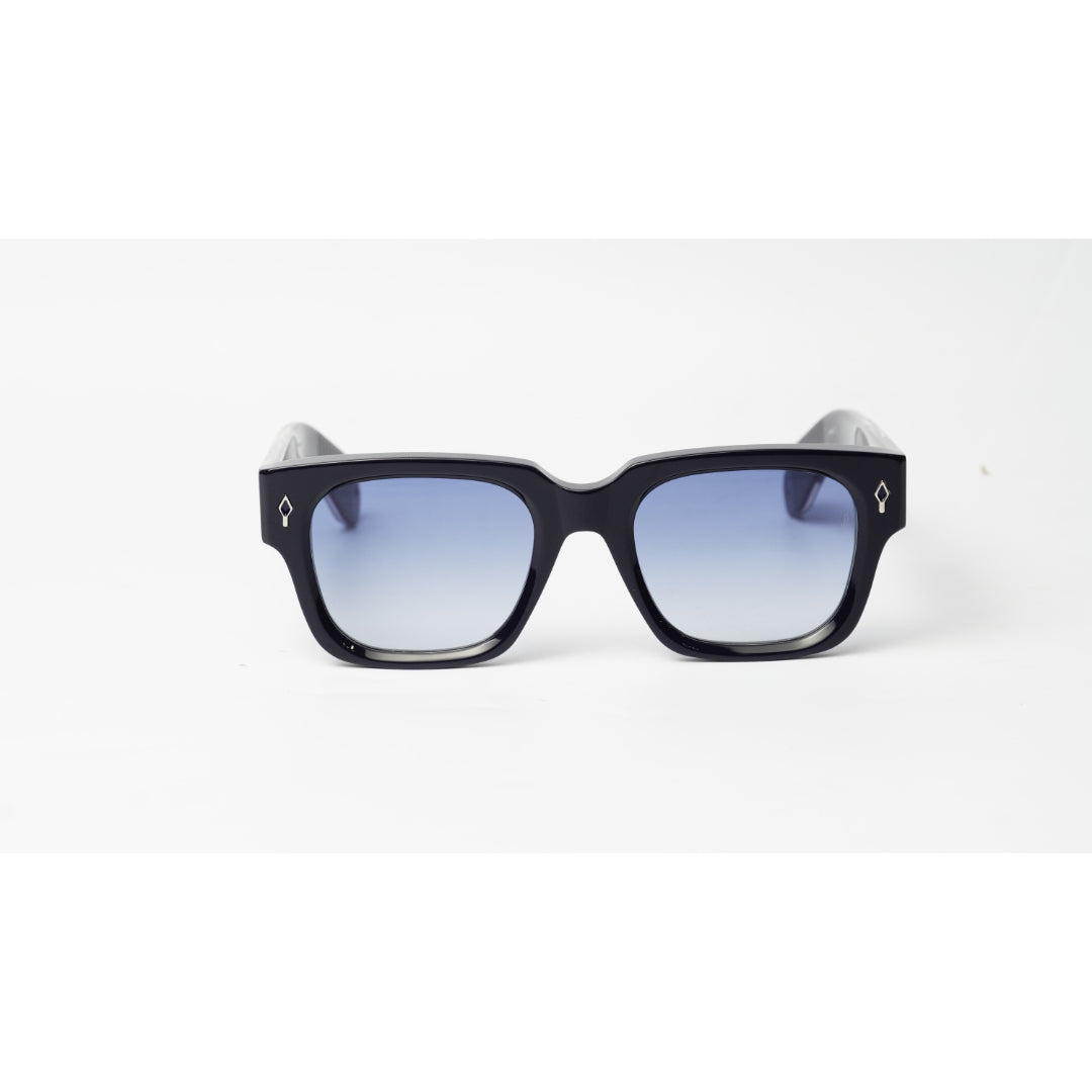 Jacques Marie Mage - ENZO - Dark Blue - Gradient - Silver - Acetate - Square - Premium Sunglasses