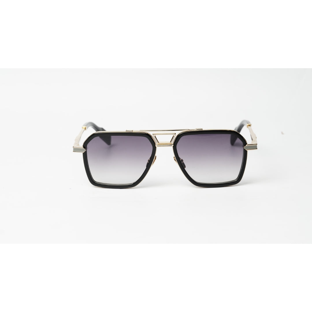 T HENRI - SHADOW - Golden - Black - Gradient - Acetate - Square - Premium Sunglasses