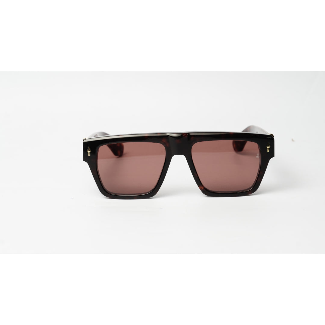 Jacques Marie Mage - ACOMA - Tortoise Brown - Silver - Golden - Red Tint - Acetate - Square - Premium Sunglasses