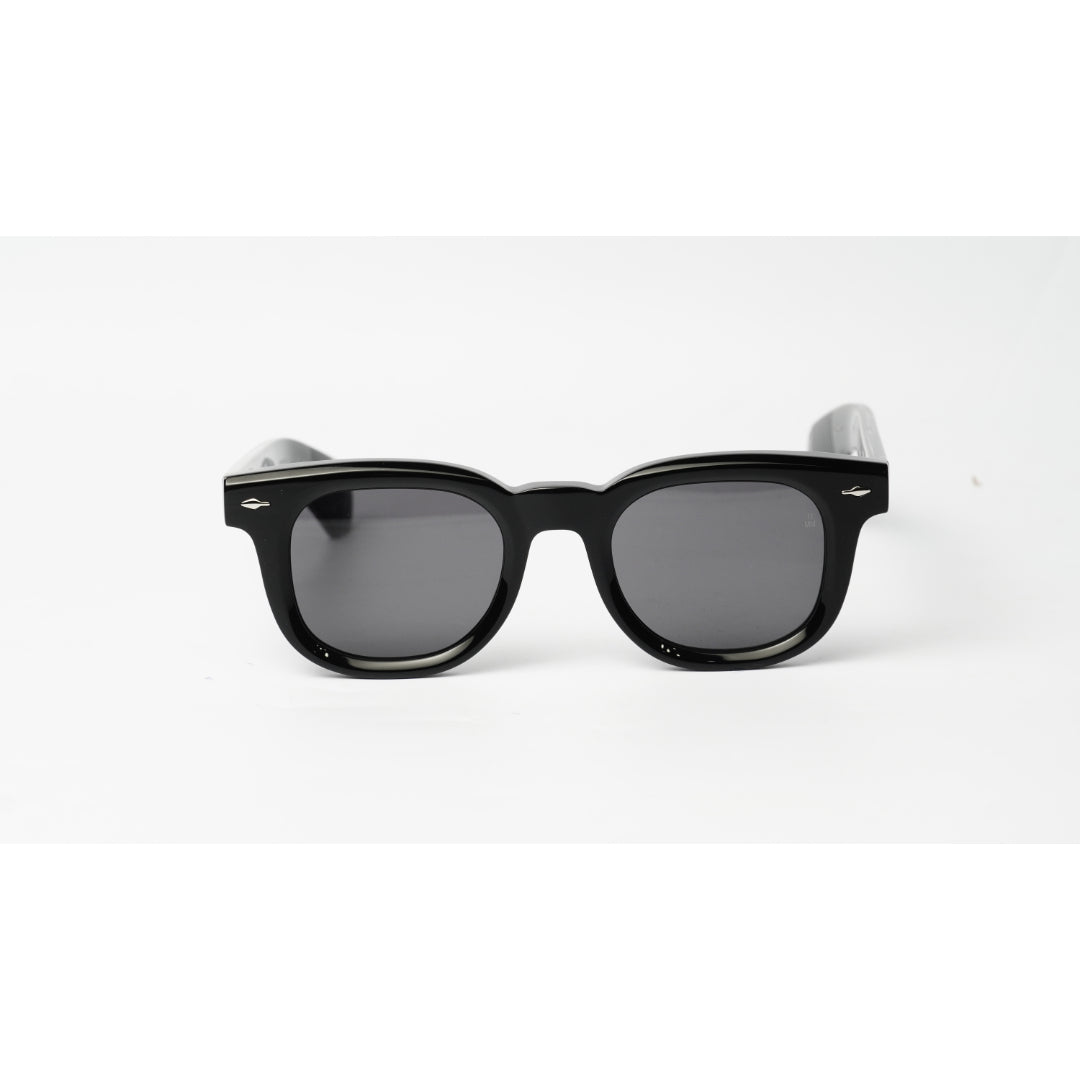 Jacques Marie Mage - JAX - Black - Silver - Acetate - Round - Premium Sunglasses