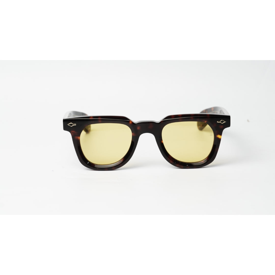 Jacques Marie Mage - VENDOME - Tortoise Brown - Yellow Tint - Acetate - Round - Premium Sunglasses