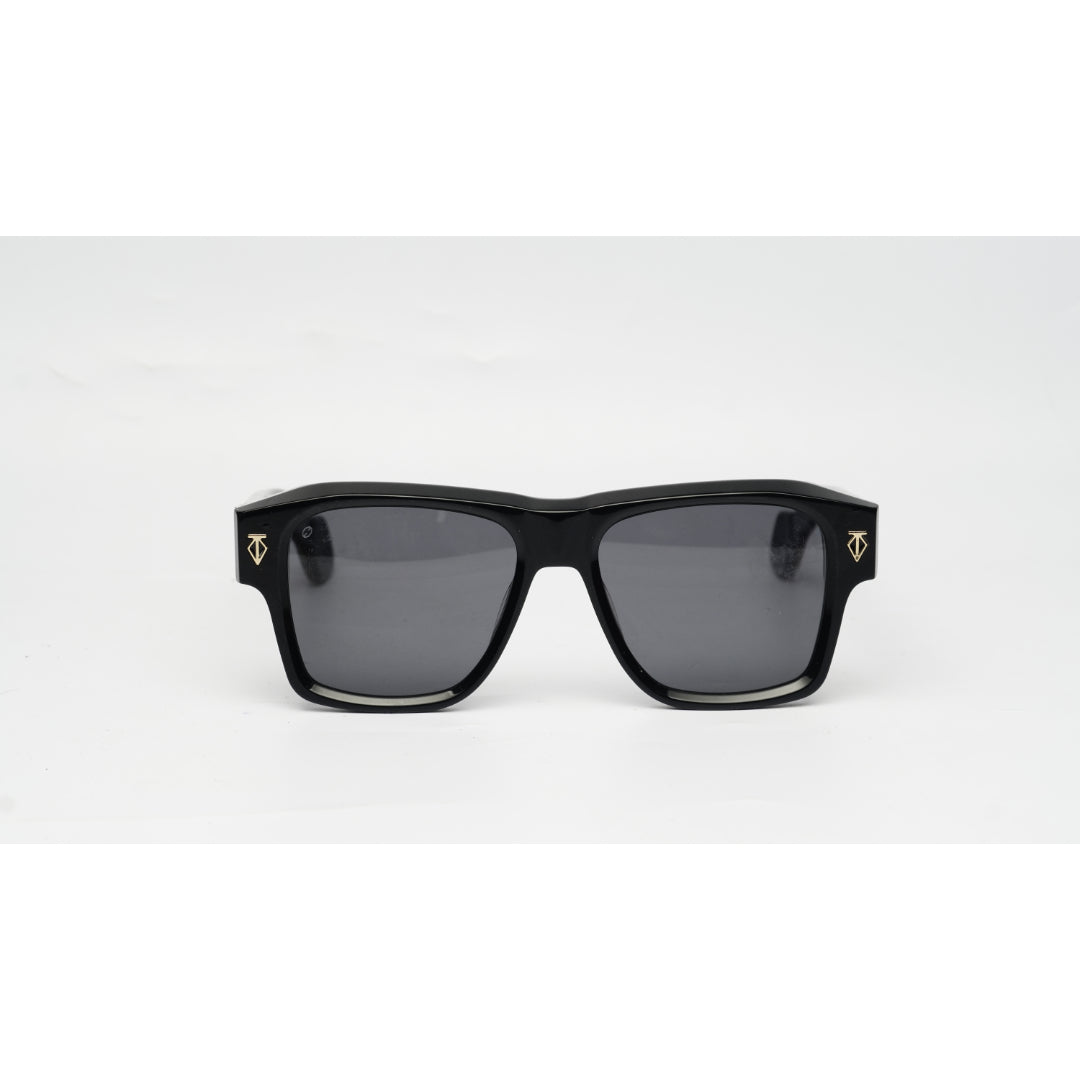 T HENRI - ESTOQUE - Black - Silver - Acetate - Square - Premium Sunglasses