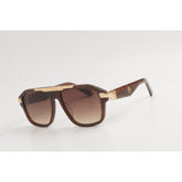 Maybach - Z1115 - Marble Brown - Gradient - Aviator Round - Premium Sunglasses - Eyewear