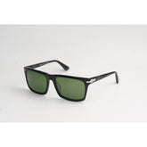 Persol - PO 3048S - Black - Silver - Acetate - Rectangle - Premium Sunglasses - Eyewear