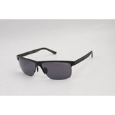 Porsche Design - P85615 - Black - Half Rim - Metal - Curved - Rectangle - Premium Sunglasses - Eyewear