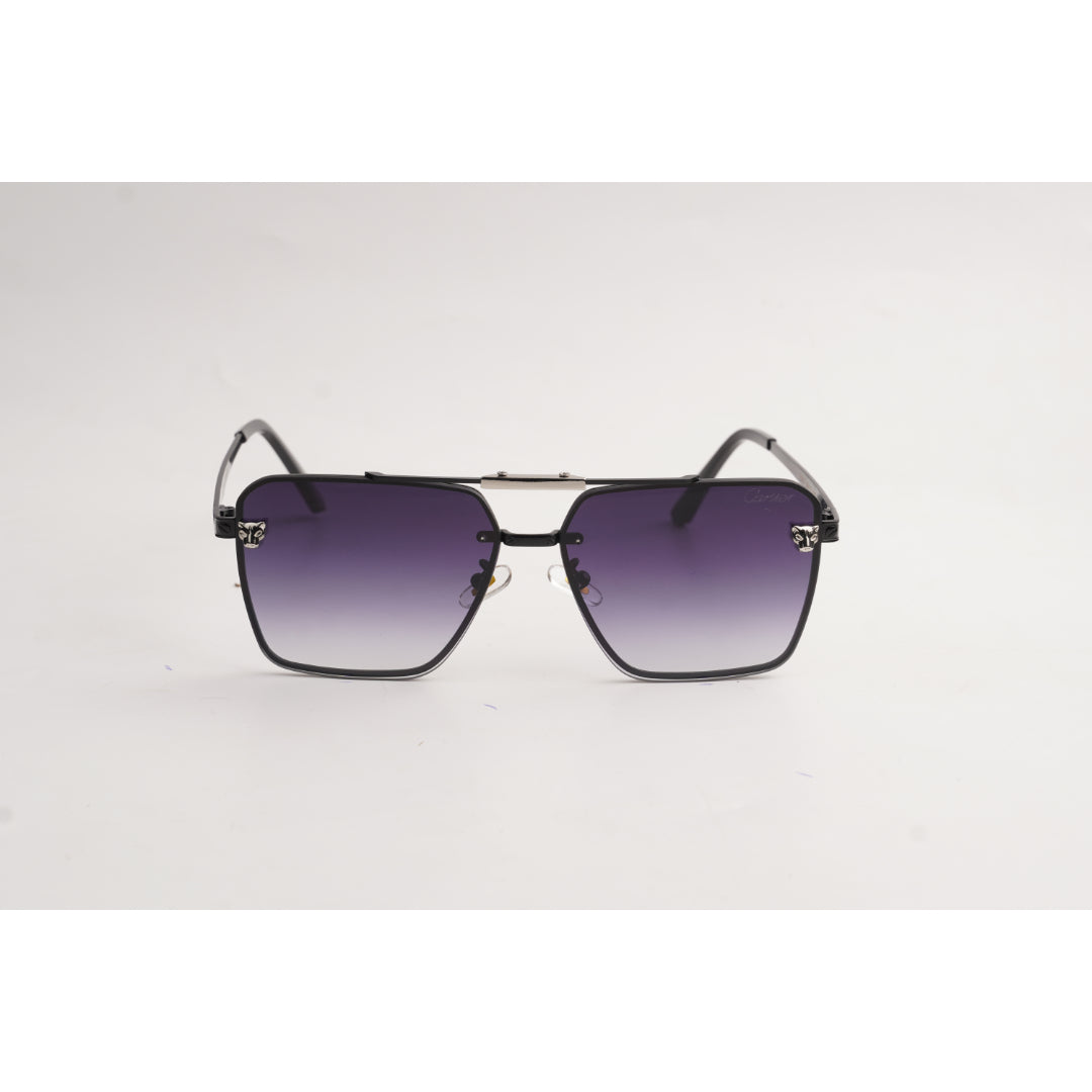 Cartier - 23061 - Gunmetal - Black Gradient - Metal - Square - Sunglasses - Eyewear