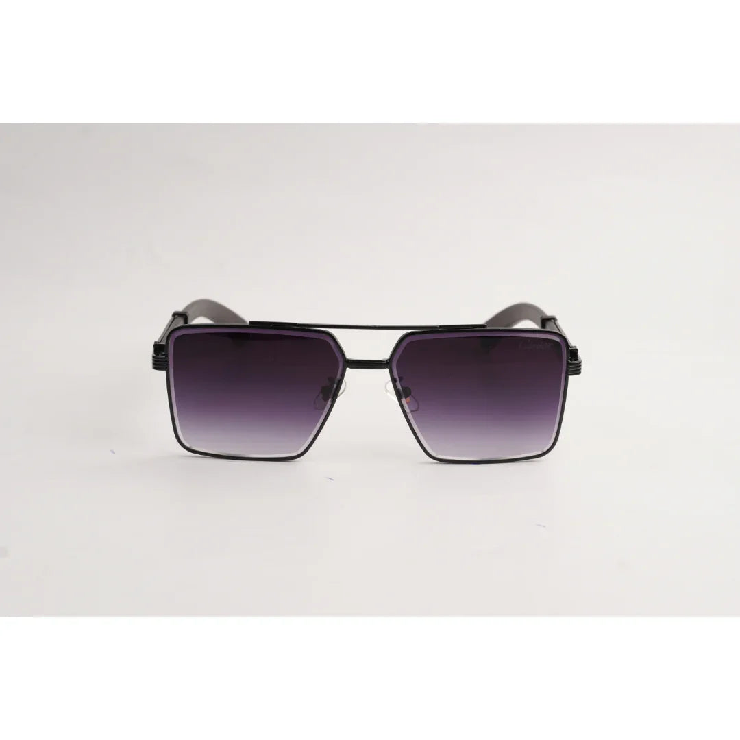 كارتييه - R11 - بني غامق متدرج - ذهبي - بدون إطار - معدن - مستطيل - نظارات شمسية - نظارات طبية