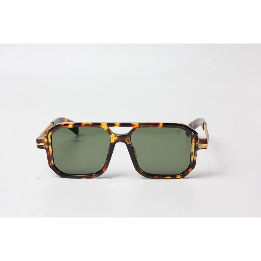 ديفيد بيكهام - 4006 - سلحفاة - ذهبي غير لامع - أسيتات - معدن - مستطيل - نظارات شمسية - نظارات طبية