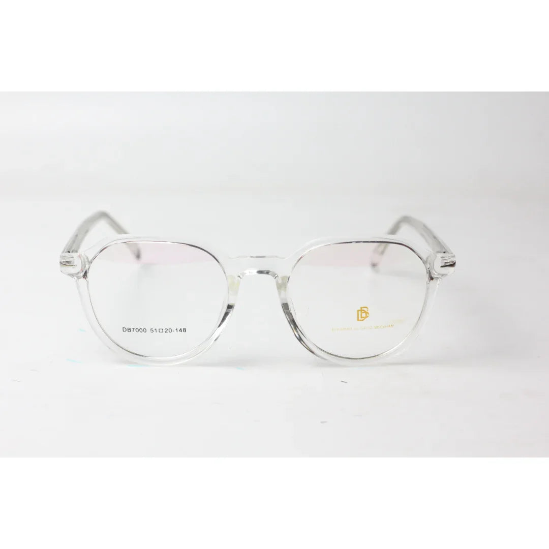 David Beckham - 2111 - White Transparent - Acetate - Round - Optics - Eyewear