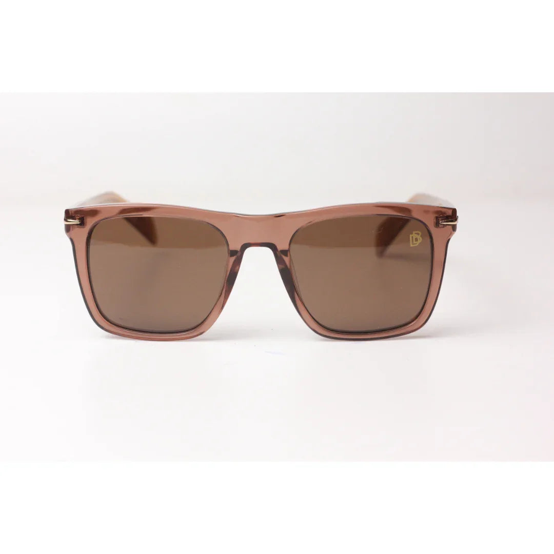 ديفيد بيكهام - 7000/S - بني شفاف - أسيتات - مربع - نظارات شمسية فاخرة - نظارات طبية