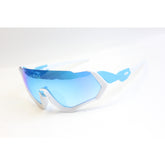 Sportix - Blue Mercury - White - TR - Light Weight - Sports - Curved - Rectangle - Sunglasses - Eyewear