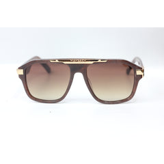 Maybach - Z1115 - Marble Brown - Gradient - Aviator Round - Premium Sunglasses - Eyewear