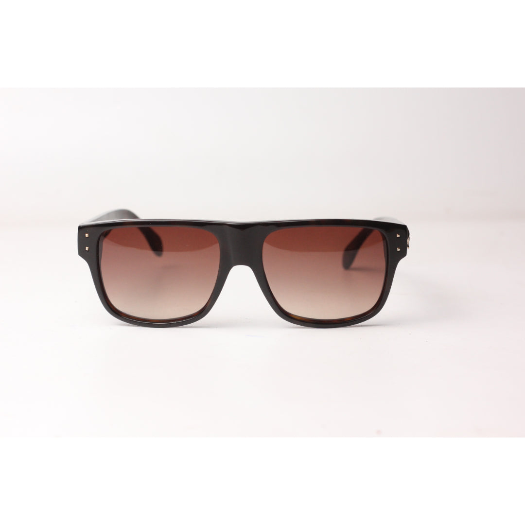 Alexander Mcqueen - AMQ 4180/S - Tortoise - Brown - Gradient - Acetate - Square - Premium Sunglasses - Eyewear