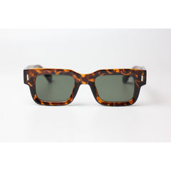 XSHADES - Angus - 7102 - Cheetah Tortoise - أخضر - أسيتات - مربع - نظارات شمسية - نظارات طبية