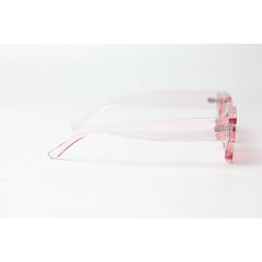 XSHADES - Rapperz - 7100 - شفاف - وردي - مستقطب - أسيتات - مربع - نظارات شمسية - نظارات طبية