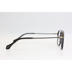 فريد - 0709 - أسود - ذهبي - أسيتات - معدن - مربع - نظارات بريميوم - نظارات