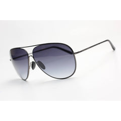 Porsche Design - 0185 - Gunmetal - Black Gradient - Metal - Aviator - Round - Premium Sunglasses - Eyewear