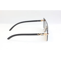 LYNX - 2859 - Golden - Rimless - Rectangle - Sunglasses - XSHADES Eyewear