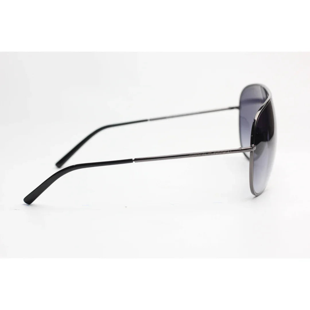 بورش ديزاين - 0185 - لون رصاصي - أسود متدرج - معدن - نظارة شمسية أفياتور - دائرية - نظارات شمسية فاخرة - نظارات طبية