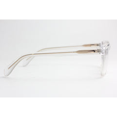 هوجو بوس - 7475 - أبيض شفاف - ذهبي - أسيتات - مربع - نظارات بريميوم - نظارات