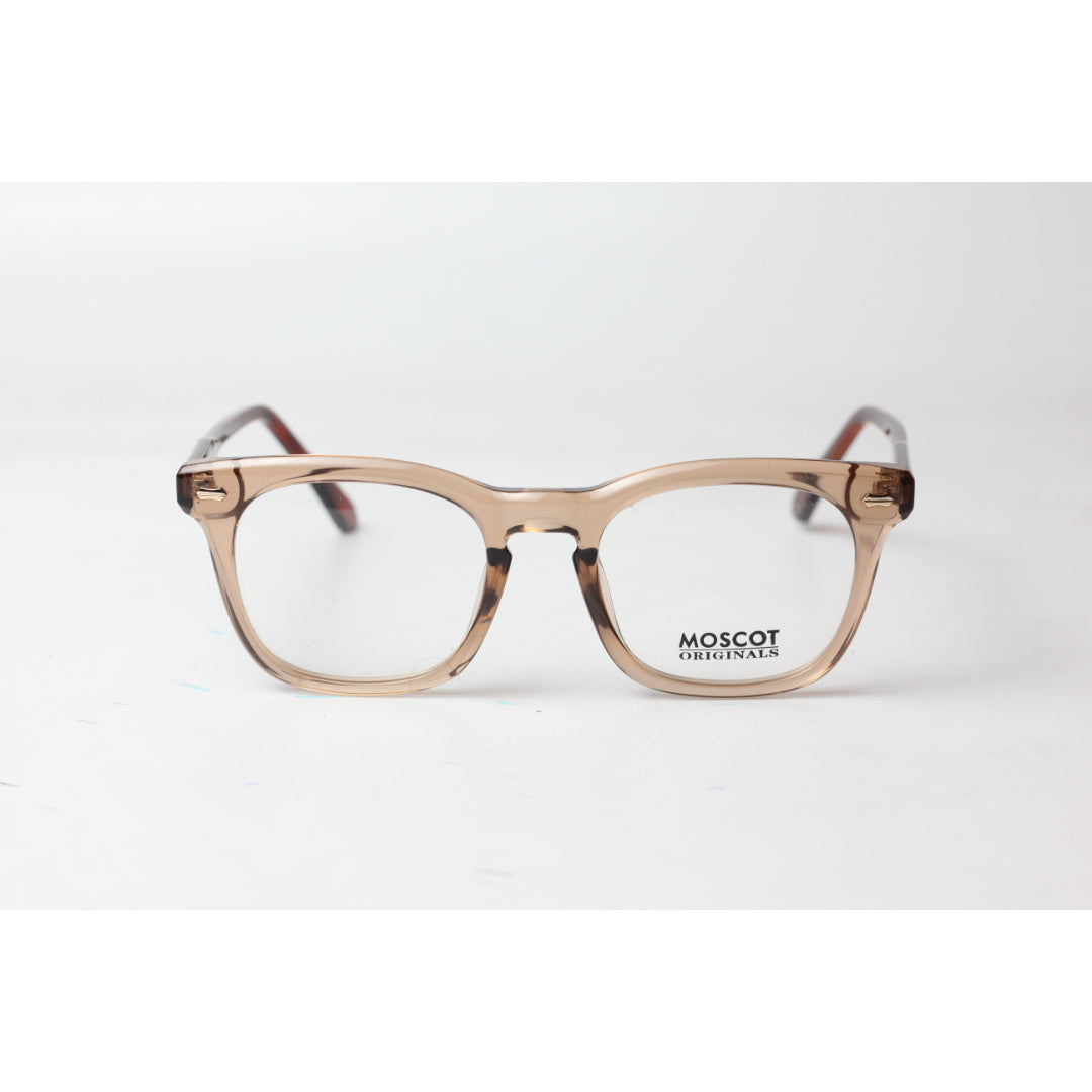 Moscot - LUTTO - Transparent Brown - Acetate - Rounded Square - Optics - Eyewear