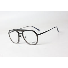 راي بان - 095 - اسود - رمادي رخامي - معدن - اسيتات - جسر مزدوج - بصريات - نظارات