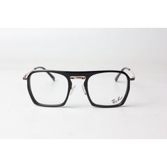 راي بان - 095 - اسود - ذهبي - معدن - اسيتات - جسر مزدوج - عدسات - نظارات