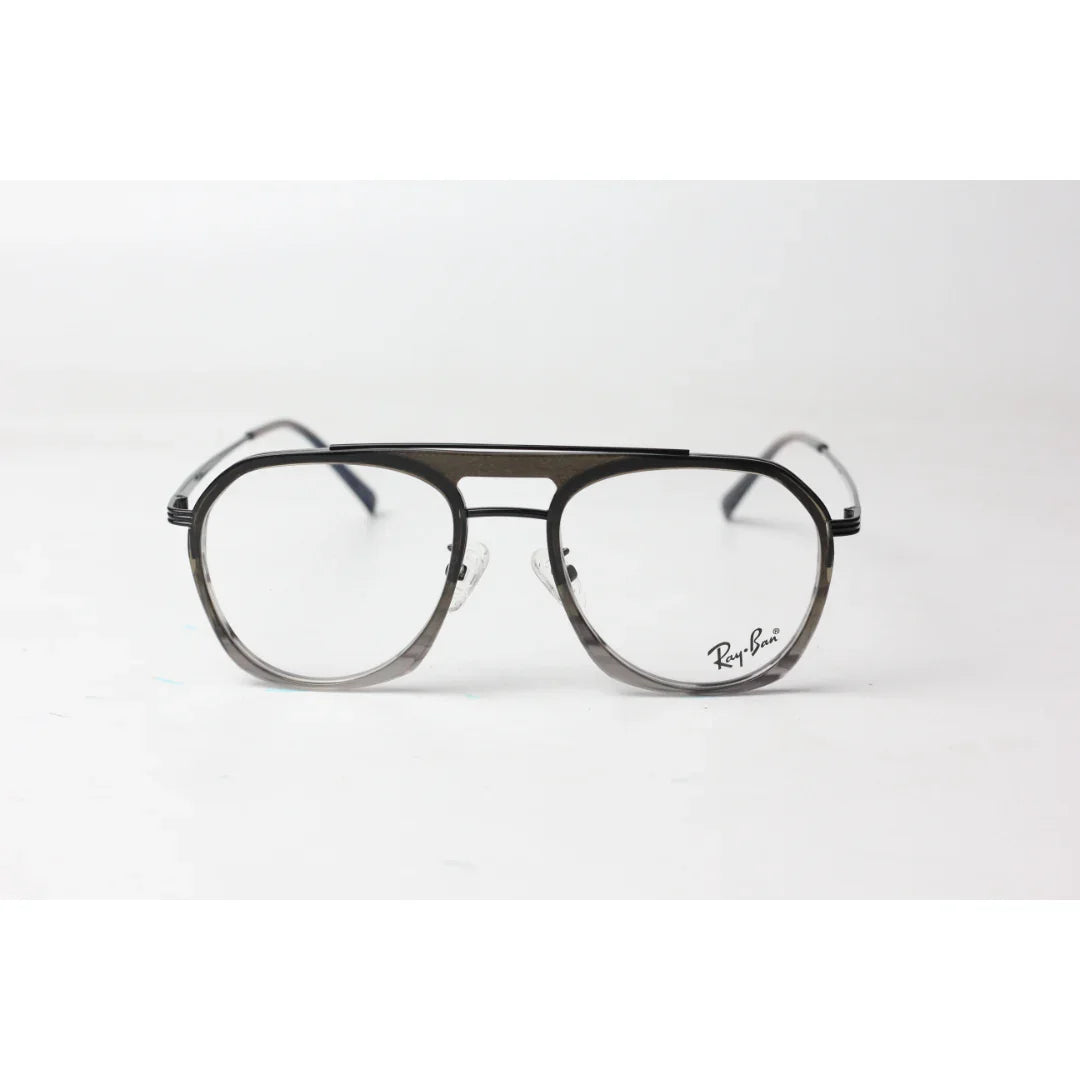 Ray Ban - 095 - Black - Marble Gray - Metal - Acetate - Double Bridge - Optics - Eyewear