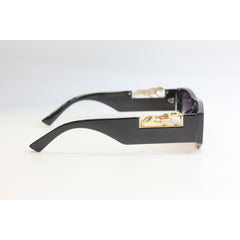 Cartier – CA6046 - Black Gradient - Golden - Acetate - Rectangle - Sunglasses - Eyewear