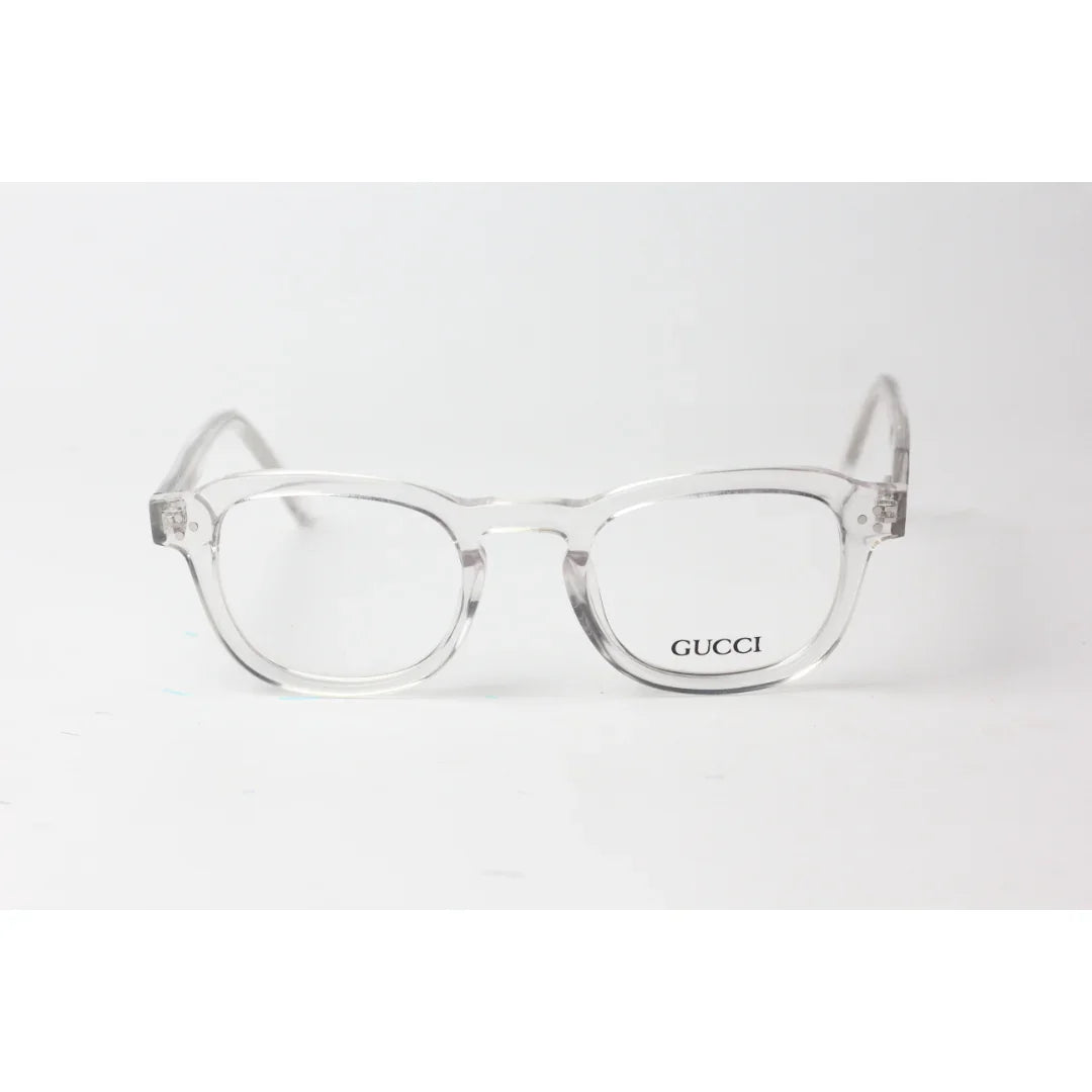 جوتشي - 3597 - شفاف أبيض - أسيتات - دائري - نظارات بريميوم أوبتيكس - نظارات