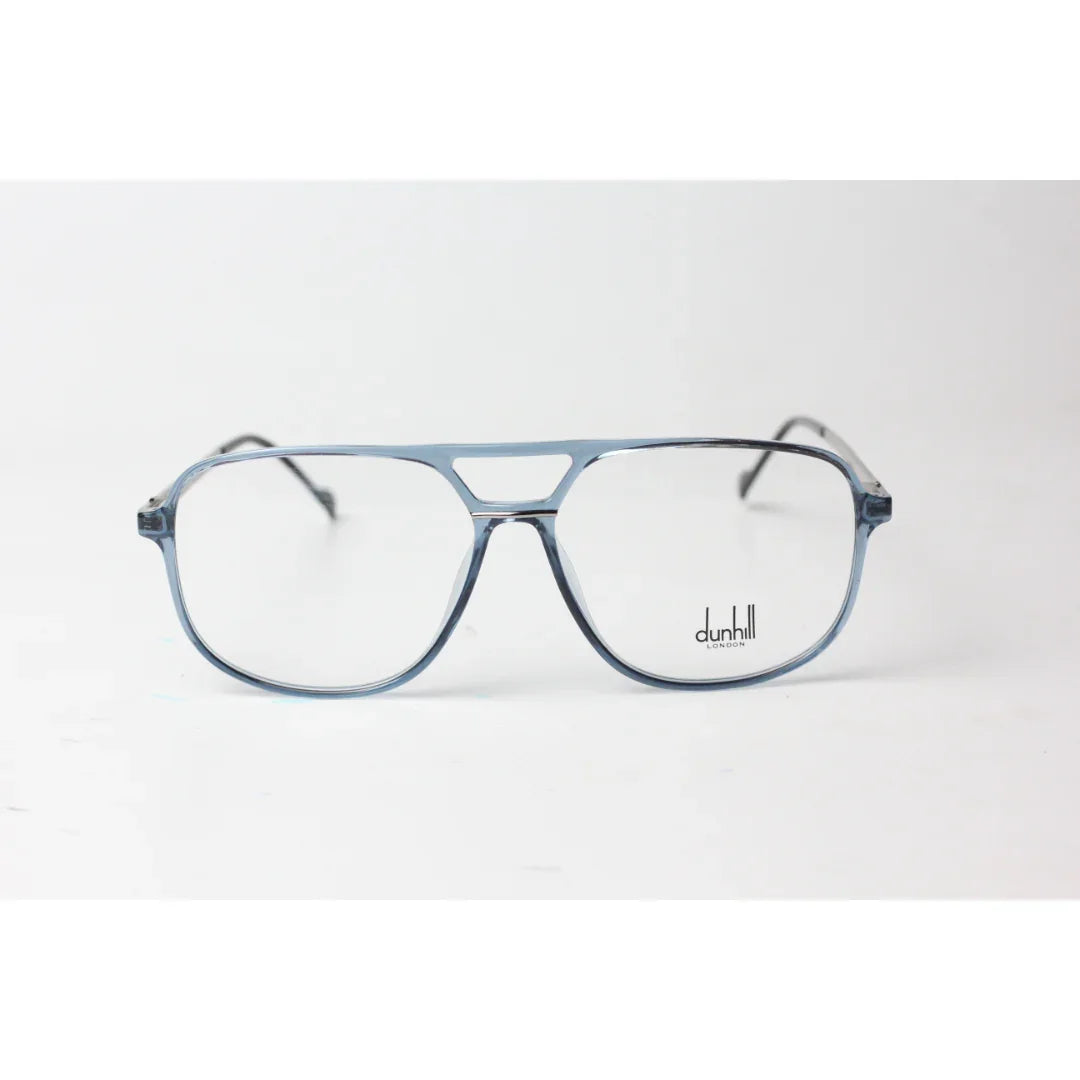 Dunhill - 0705 - شفاف كريستالي أزرق - فضي - TR - نظارة شمسية دائرية - Premium Optics - نظارات