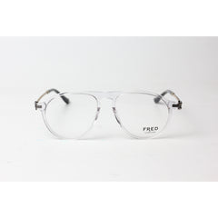 فريد - 0701 - شفاف أبيض - ذهبي - أسيتات - معدن - دائري - نظارات بريميوم أوبتيكس - نظارات